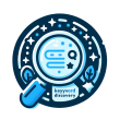 DALL·E 2024-01-31 13.35.33 - Create an icon representing 'Strategic Keyword Discovery'. The icon should depict a magnifying glass examining a keyword or a group of keywords, signi
